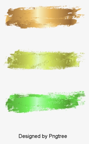 Vector Painted Gold Foil, Vector, Gold, Brushwork Png - Watercolor Painting