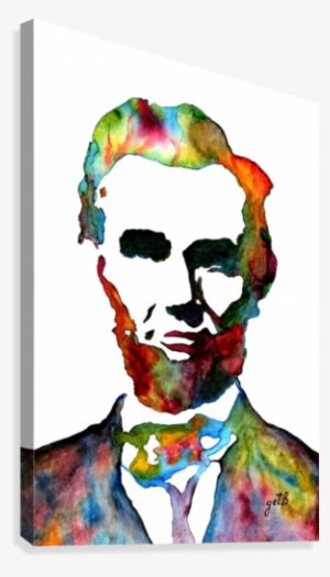 Abraham Lincoln Original Watercolor Canvas Print - Abraham Lincoln Quotes Hd