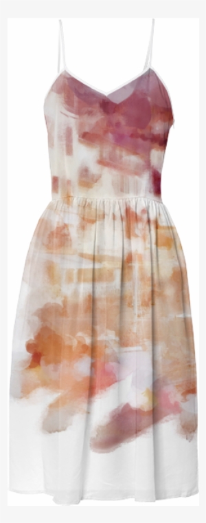 Fisherman's Town Abstract Watercolor Summer Dress $125 - Cocktail Dress