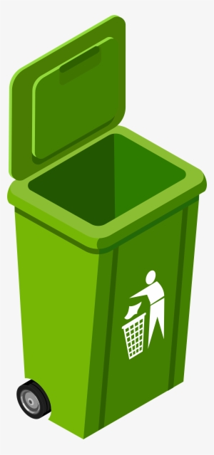Green Trash Can Png Clip Art Image - Trash Can Clipart