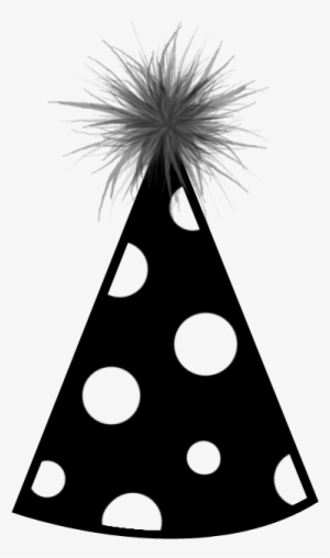 Birthday Hat Png - Black And White Birthday Hat