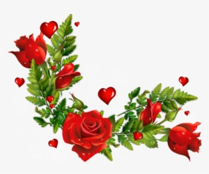 Image Result For Wildflowers Flowers Border Png - Rose Flower Corner Design Png