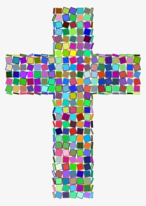 This Free Icons Png Design Of Prismatic Mosaic Cross