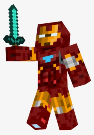 Embed Html - - Iron Man Minecraft Skin Png