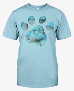 Blue Watercolor Paw - Good Enough Nathan Zed Shirt
