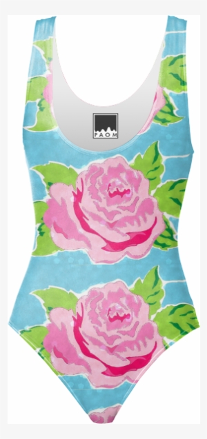Ocean One Piece Swimsuit $98 - Garden Roses