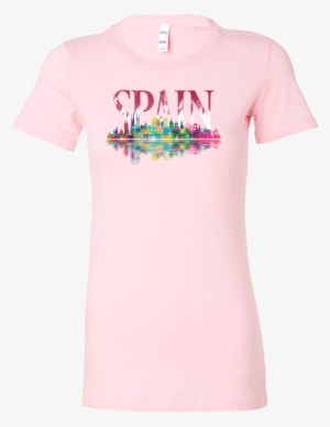 Spain Skyline Watercolor Horizon Sunset Love Spanish - Raynboutiqueapparel Border Terrier T-shirt Tshirt Tee