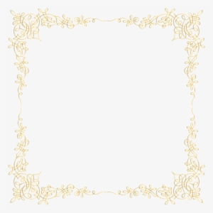 Golden Border Transparent Png Image - 飾り フレーム 素材