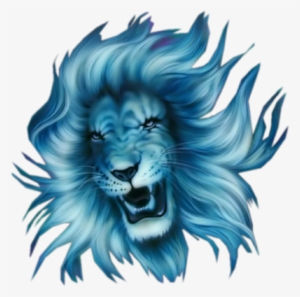 Blue Lion Head Psd59081 - Gambar Arema Singo Edan
