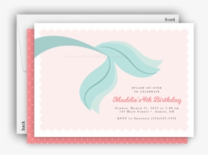 Mermaid Tail Party Invitation • Baby Shower Birthday - Baby Shower