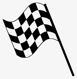 Jpg Black And White Finish Line Transparent Background - Checkered Flag ...