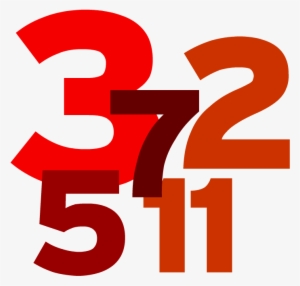 Numbers Vector Jumbled - Prime Numbers Clipart