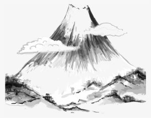 Png Transparent Library Flying Drawing Ink - Japanese Painting Black And White