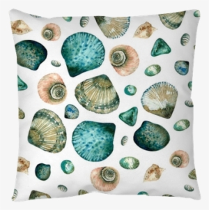 Seamless Pattern With Watercolor With Sea Stones And - Watercolor Painting