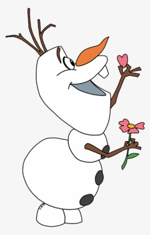 Disney Frozen Clip Art Image - Olaf Flower