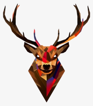 Deer Head Transparent Background - Geometric Wallpaper Iphone 5