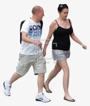 Man And Woman Walking - Woman Png Walking Man