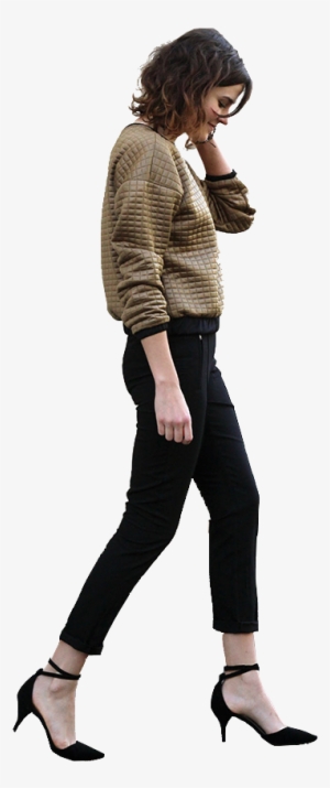 Woman Walking Cutout More Architecture - People Walking Png Side