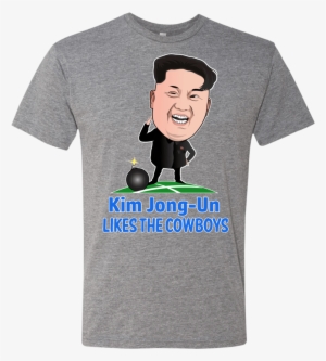 Kim Jong Un Likes The Cowboys Men's Triblend T Shirt - Shirt