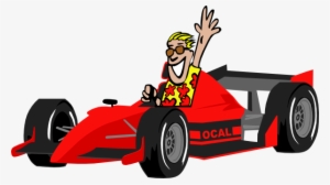Cartoon Race Car Clip Art Eskay - Race Car Driver Clipart