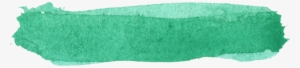 Green Watercolor Brush Stroke 11 - Watercolor Painting