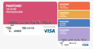 Then I Remembered Seeing These Pantone Credit Cards - Visa Logo Color Code