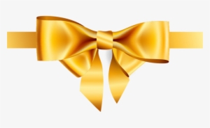 Golden Bow Ribbon Png Image - Gold Bow Png
