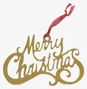 Merry Christmas Ornament Red Sparkle - Merry Christmas Sparkling Png