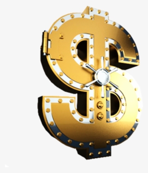 Golden Dollar Sign Png Transparent Image - Gold Dollar Sign Png