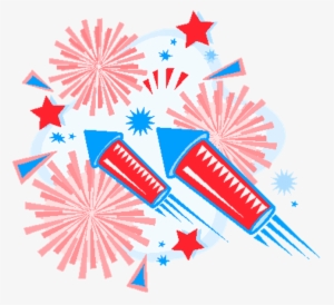 Png Transparent Library Th Of Fireworks Clipart Group - 4th July Clip Art Fireworks