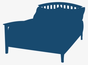 This Graphics Is Double Bed About Bed, Double Bed, - Bed Silhouette Png