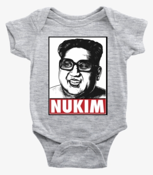 Kim Jong Un "obey Style" Nukim Baby Bodysuit