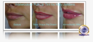 Before During & After Redefine Lip Shape By Katy Jobbins - Lip Gloss