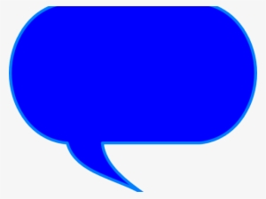 Blue Talk Bubble Clip Art - Blue Speech Bubble Clip Art