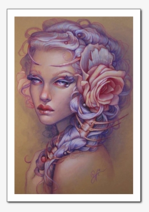 Archival 100% Cotton Paper Limited Edition Print Signed - Jennifer Healy Color Pencil Drawing