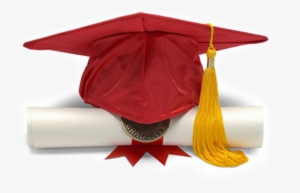 Red Graduation Hat Png - Red Graduation Cap Png