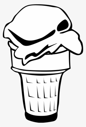 Ice Cream Clipart Black And White - Ice Cream Cone Clip Art