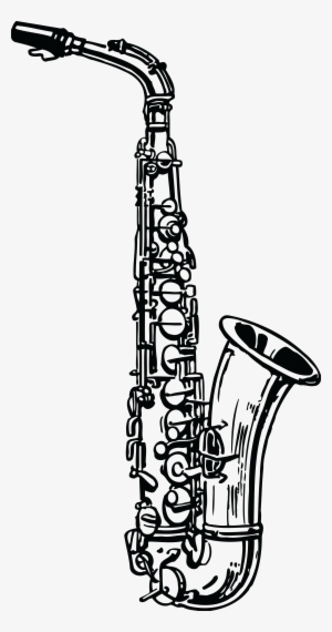 Clipart Library Stock Clarinet Clipart Saxophone - Saxophone Black And White