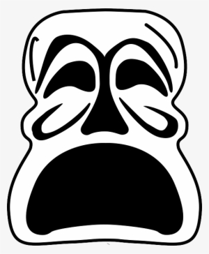 Mask, Unhappy, Sad, Face, Demon, Monster, Evil - Sad Mask Clipart