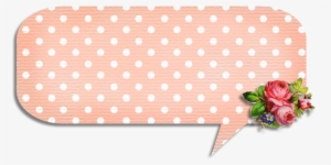 Shabby Speech Bubble 2 By Fptfy - Fotobehang - Cheerful Polka Dots