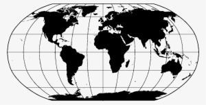 File World Map Black Png Wikipedia At - Globe Map Black And White
