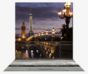Paris Bridge With Eiffel Tower - Paris Backdrop