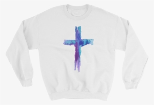 Watercolor Cross Sweatshirt - Cross
