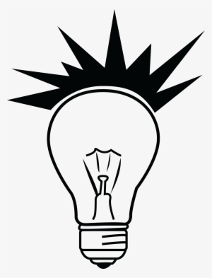 Light Bulb Clipart Silhouette - Clip Art Light Bulb