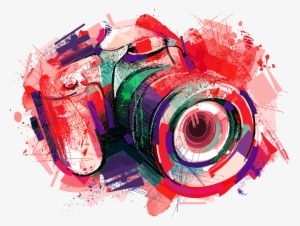 Camera Photography Watercolor Painting - Camara De Acuarela Png