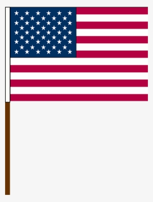 Plastic Hand Flags Fourth - Us Flag And Mexican Flag