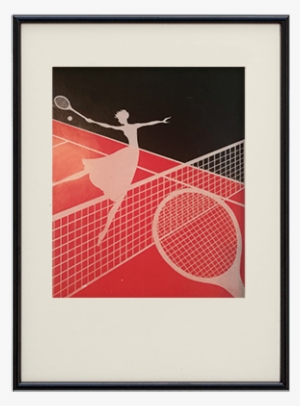 Wall Decal: Game Of Tennis, 81x61in.