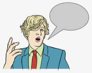 Packard Jennings With Speech Bubble By Amcolley - Person Talking With Speech Bubble