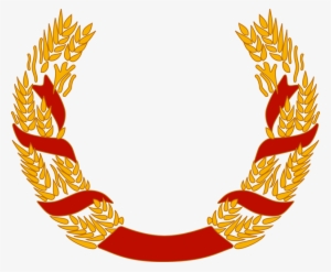 Laurel Wreath Garland Wheat Drawing - Wheat Wreath Png