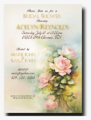 Watercolor Bridal Shower Invitation - Sonie Ames